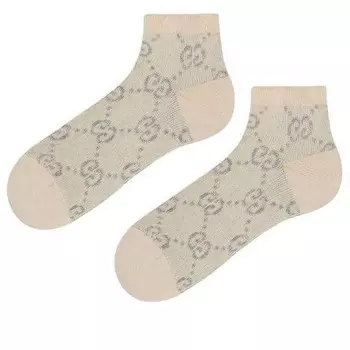 Кроссовки gg lam socks 'ivory light grey' Gucci, белый