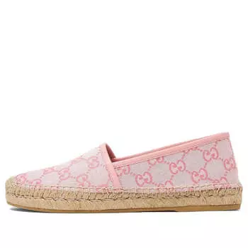 Кроссовки gg monogram espadrilles 'soft pink' Gucci, розовый