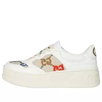 Кроссовки gg sneaker 'multicolor embroidered' Gucci, белый