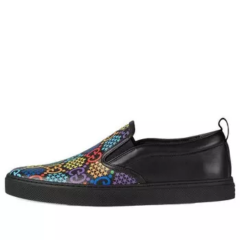 Кроссовки gg supreme slip-on 'psychedelic - black' Gucci, черный