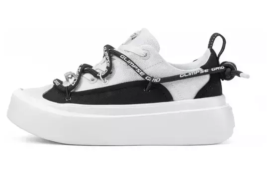 Кроссовки Ggi Wander Play Stylish Skateboarding Shoes Unisex Low-top Black/White, белый