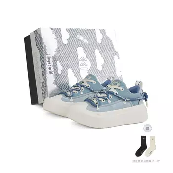 Кроссовки Ggi Wander Play Stylish Skateboarding Shoes Unisex Low-top Denim Blue, синий