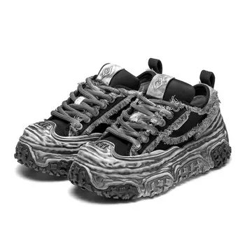 Кроссовки Ggi Xingyun Collection Lifestyle Shoes Unisex Low-top Black/white, цвет Wasteland Black [with gift]