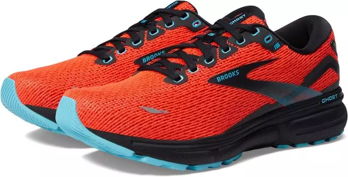 Кроссовки Ghost 15 Brooks, цвет Coral/Black/Blue