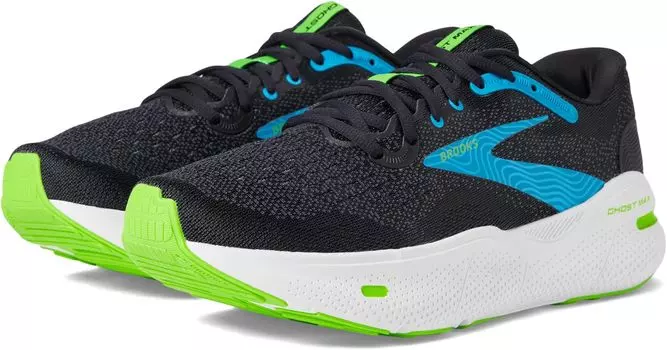 Кроссовки Ghost Max Brooks, цвет Black/Atomic Blue/Jasmine