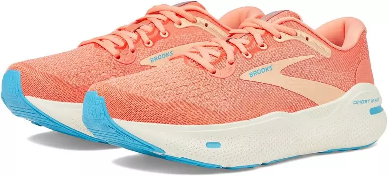Кроссовки Ghost Max Brooks, цвет Papaya/Apricot/Blue