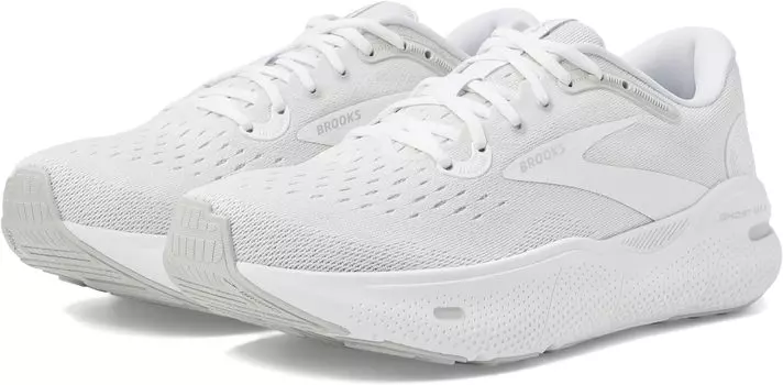 Кроссовки Ghost Max Brooks, цвет White/Oyster/Metallic Silver
