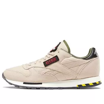 Кроссовки ghostbusters x classic leather 'khaki flight suit' Reebok, коричневый