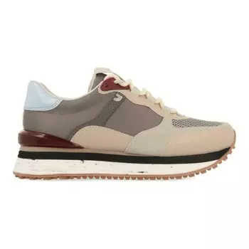 Кроссовки Gioseppo Con Piezas En Tonos Burgundy Beige Y Cel, beige