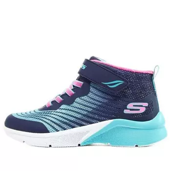 Кроссовки girls microspec rejoice racer 'navy light blue pink' Skechers, синий