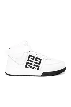 Кроссовки Givenchy G4 High Top In White & Black, цвет White & Black