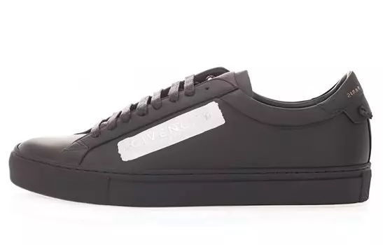 Кроссовки Givenchy Leather Laxtex Band, черный / серебряный