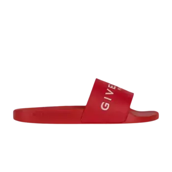 Кроссовки Givenchy Logo Pool Slide Red, красный