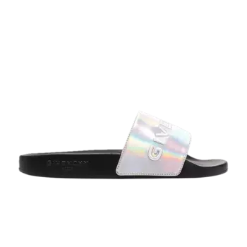 Кроссовки Givenchy Logo Slide 'Black Iridescent', черный