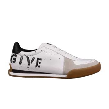 Кроссовки Givenchy Tennis Low Leather 'Logo Stencil', белый