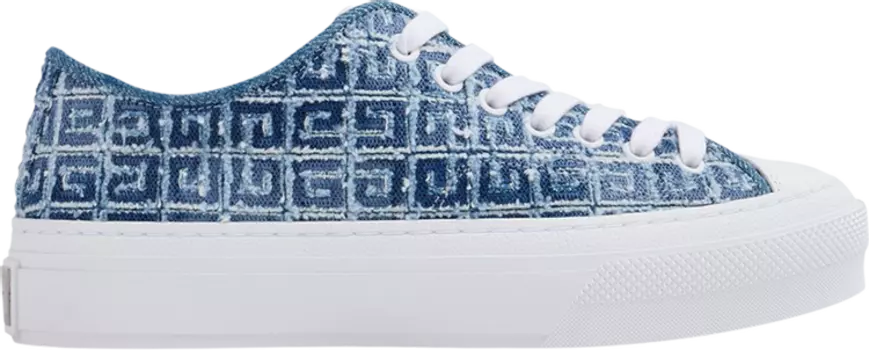 Кроссовки Givenchy Wmns City Low '4G Denim - Medium Blue', синий