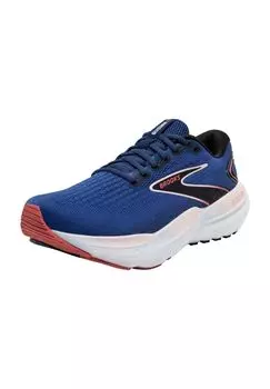 Кроссовки Глицерин 21, амортизирующие, дышащие, женские BROOKS, цвет Blue Icy Pink Rose