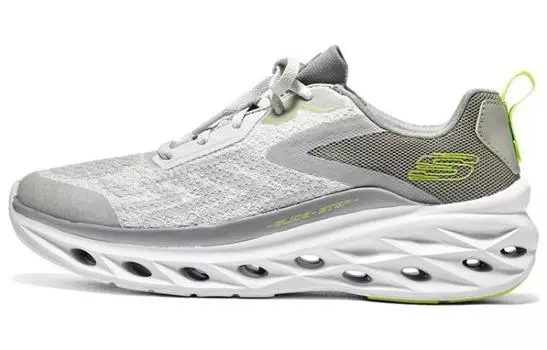 Кроссовки Glide Step для бега мужские с низким верхом серые/зеленые Skechers
