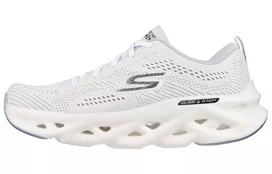 Кроссовки Glide Step для бега мужские с низким верхом белого цвета Skechers