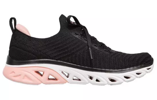 Кроссовки Glide-step Sport женские с низким верхом, черные/розовые Skechers
