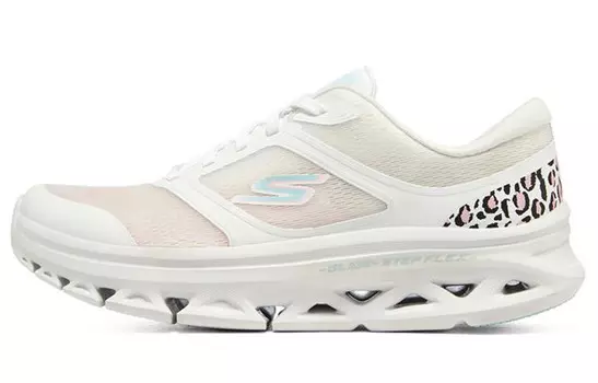 Кроссовки Glide Step женские с низким верхом, белые/синие/розовые Skechers