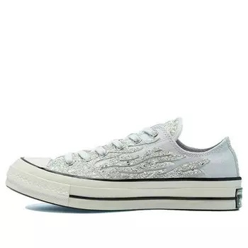 Кроссовки glitter shine chuck taylor all star 1970s for blue Converse, синий