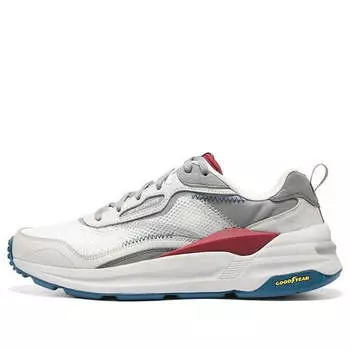 Кроссовки global jogger 'white grey red' Skechers, белый