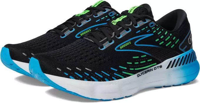 Кроссовки Glycerin GTS 20 Brooks, цвет Black/Hawaiian Ocean/Green