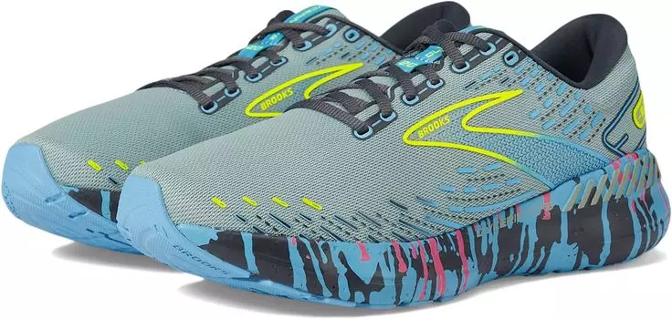 Кроссовки Glycerin GTS 20 Brooks, цвет Jadeite/Alaskan Blue/Ebony