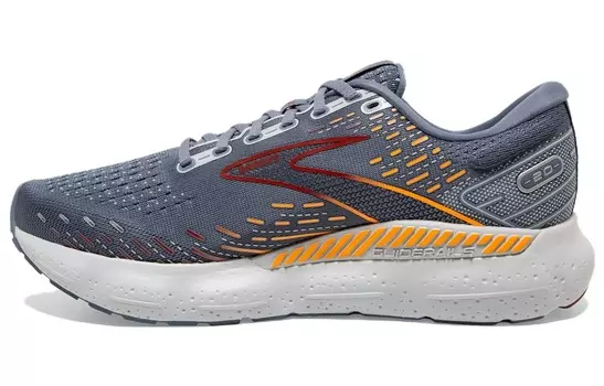 Кроссовки Glycerin GTS для бега мужские с низким верхом серые/оранжевые Brooks