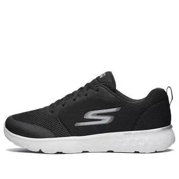 Кроссовки go run 400 low-top black/white Skechers, черный