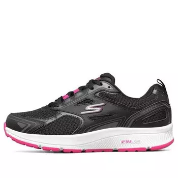Кроссовки go run consistent 'black white pink' Skechers, черный