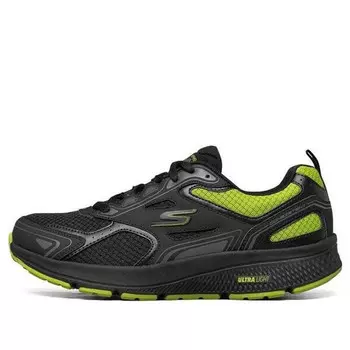 Кроссовки go run consistent black/yellow Skechers, черный