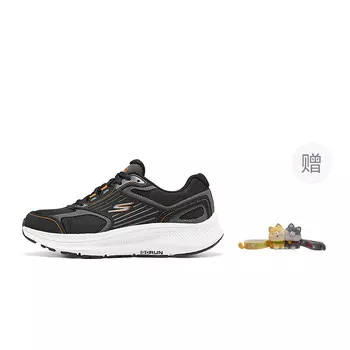 Кроссовки Go Run Consistent для бега мужские с низким верхом, черные / оранжевые Skechers