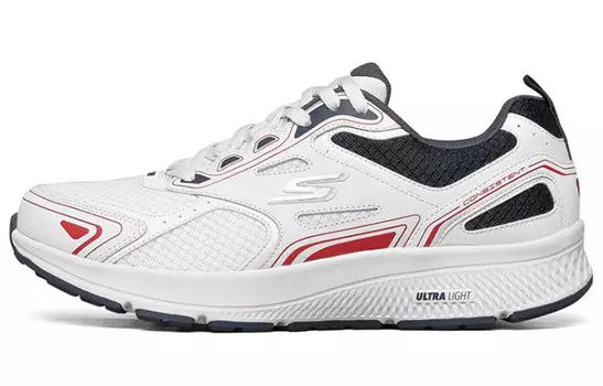 Кроссовки Go Run Consistent для бега мужские с низким верхом белого, черного, красного цвета Skechers
