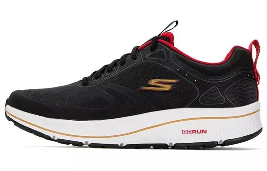Кроссовки Go Run Consistent для бега мужские с низким верхом, черные/золотые Skechers