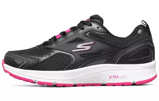 Кроссовки Go Run Consistent для бега женские с низким верхом Core Black / Cloud White / Team Shock Pink 2 Skechers