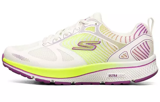 Кроссовки Go Run Consistent для бега женские с низким верхом, желтые/фиолетовые Skechers
