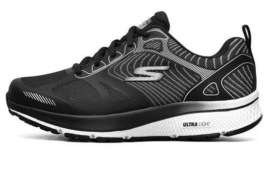 Кроссовки Go Run Consistent женские с низким верхом, черные/белые Skechers