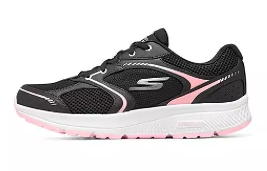 Кроссовки Go Run Consistent женские с низким верхом, черные/розовые Skechers