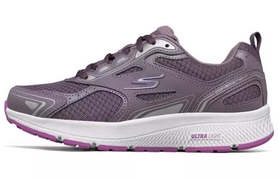 Кроссовки Go Run Consistent женские с низким верхом темно-фиолетового цвета Skechers