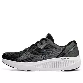 Кроссовки go run elevate 'black white' Skechers, серый