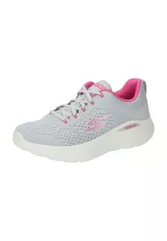 Кроссовки Go Run Lite, женские, можно стирать в машине SKECHERS, цвет Gray Textile Pink