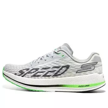 Кроссовки go run razor 4 'grey white' Skechers, серый