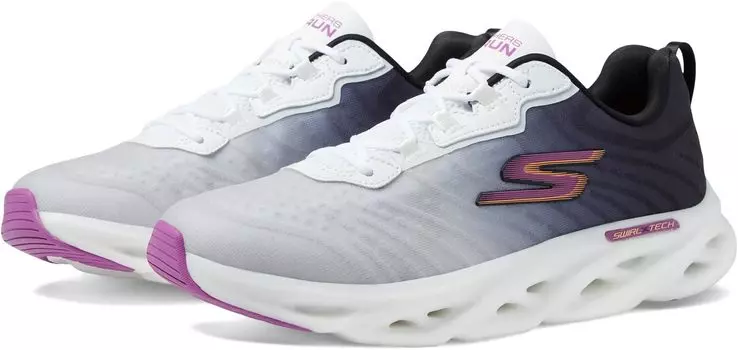 Кроссовки Go Run Swirl Tech Speed Headway SKECHERS, цвет White/Black