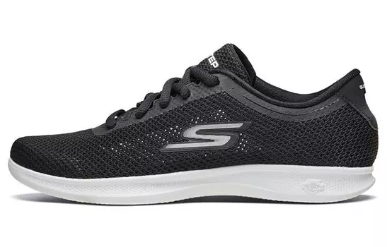 Кроссовки Go Step Lifestyle женские с низким верхом, черные/белые Skechers