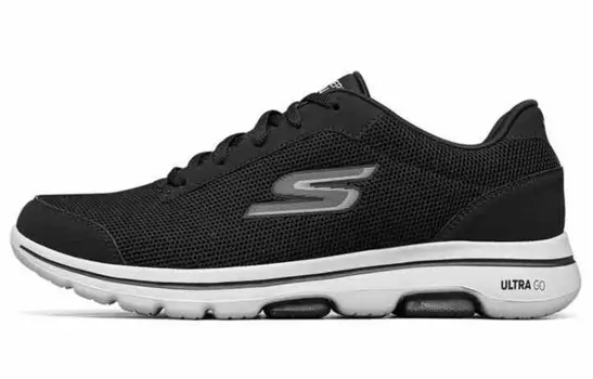 Кроссовки Go Walk 5 для бега мужские с низким верхом черного цвета Skechers