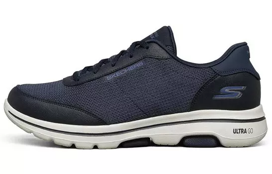 Кроссовки Go Walk 5 для бега мужские с низким верхом темно-синие Skechers