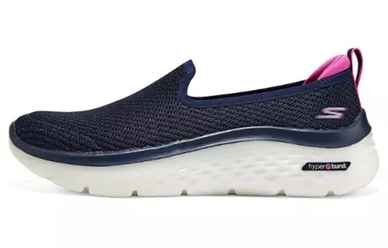 Кроссовки Go Walk 5 Lifestyle женские с низким верхом синего/розового цвета Skechers