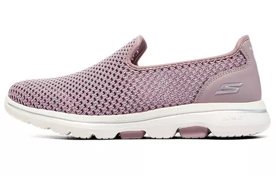 Кроссовки Go Walk 5 Lifestyle женские с низким верхом розового/белого цвета Skechers